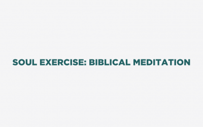 Soul Exercise: Biblical Meditation